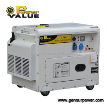 5KVA Generador de diesel silencioso portátil 186FA Motor 100% Generador eléctrico de cobre